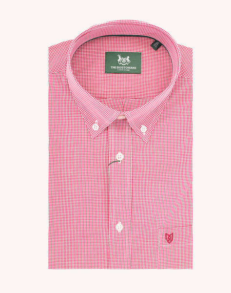 THE BOSTONIANS CAMASA CHESTER POPLIN REGULAR FIT MiniCheck POPLIN Button-down Regular Fit