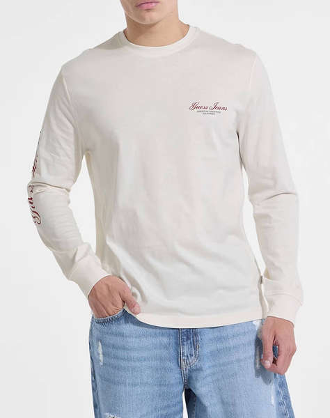 GUESS JEANS GJ CN LS REG PRINT ON SLEEVE BLUZA DE BARBATI