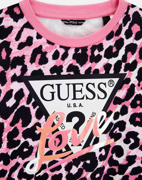 GUESS CROP LS ACTIVE TOP BLUZA DE COPII GIRL