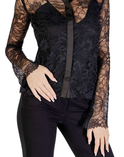 GUESS LS ANTOINETTE LACE SHIRT CAMASA DE DAMA