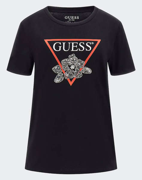 GUESS SS FLOWER BLING EASY TEE BLUZA DE DAMA