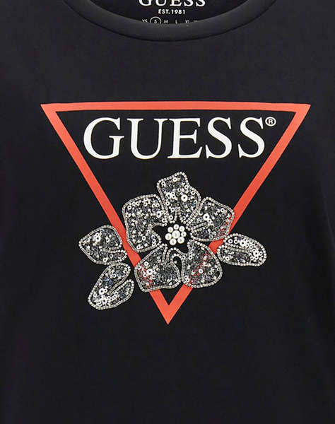 GUESS SS FLOWER BLING EASY TEE BLUZA DE DAMA