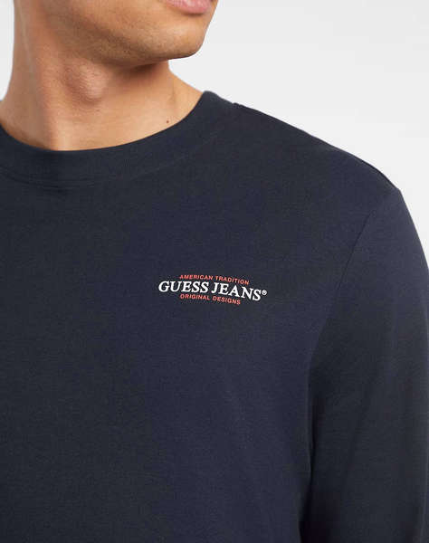 GUESS JEANS GJ LS CN SLIM AMERICAN TR TEE BLUZA DE BARBATI