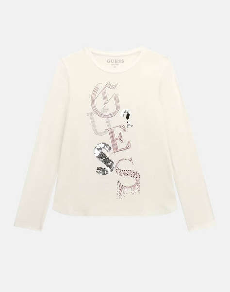 GUESS VSCOSE LS T-SHIRT BLUZA DE COPII GIRL