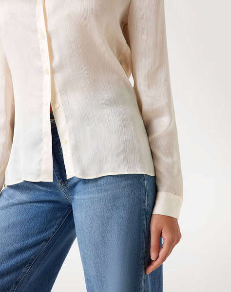 GUESS LS MARTHE LOGO SHIRT CAMASA DE DAMA