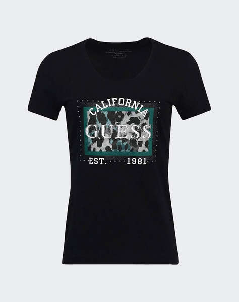 GUESS CN SS ANIMALIER BOXY PRINT BLUZA DE DAMA