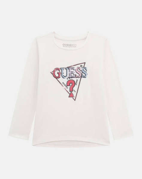 GUESS HIGH LOW LS T-SHIRT BLUZA DE COPII GIRL
