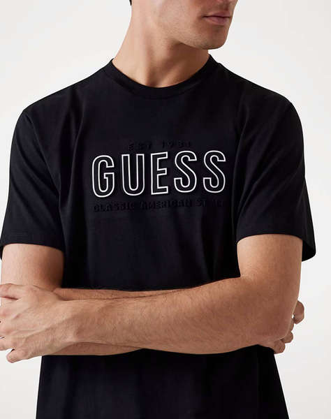 GUESS SS BSC GUESS EMBOSSED LOGO TEE BLUZA DE BARBATI