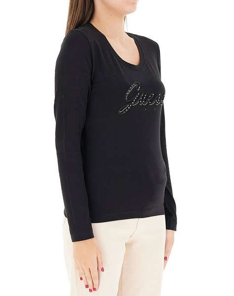 GUESS CN LS EMBRO SCRIPT LOGO TEE BLUZA DE DAMA