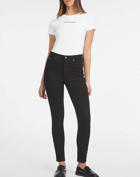 GUESS JEANS GJ G05 HIGH RISE SKI - ECO RECY CO HAJAR SS BLACK PANTALONI DE DAMA