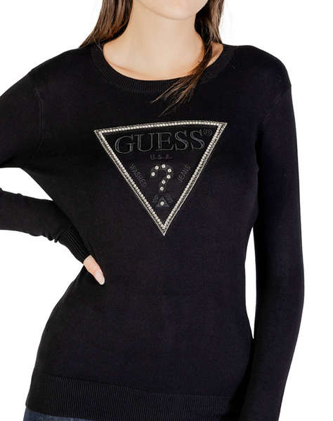 GUESS LS CN KIARA TRIANGLE LOGO SWTR BLUZA TRICOTATA DE DAMA