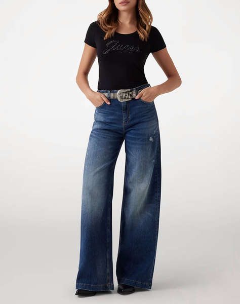 GUESS CN SS EMBRO SCRIPT LOGO TEE BLUZA DE DAMA