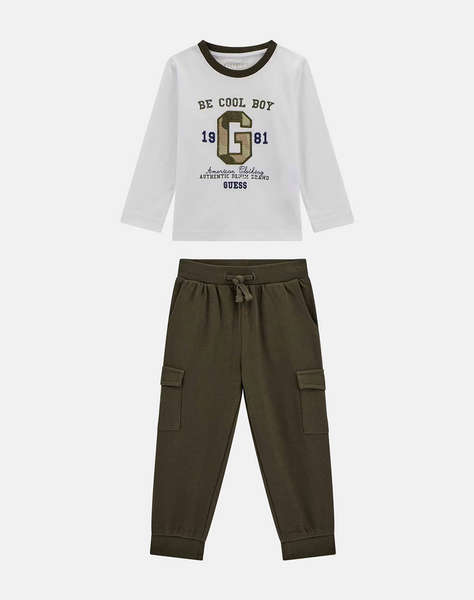 GUESS SET LS T-SHIRT + CARGO JOGGER SET DE COPII BOY