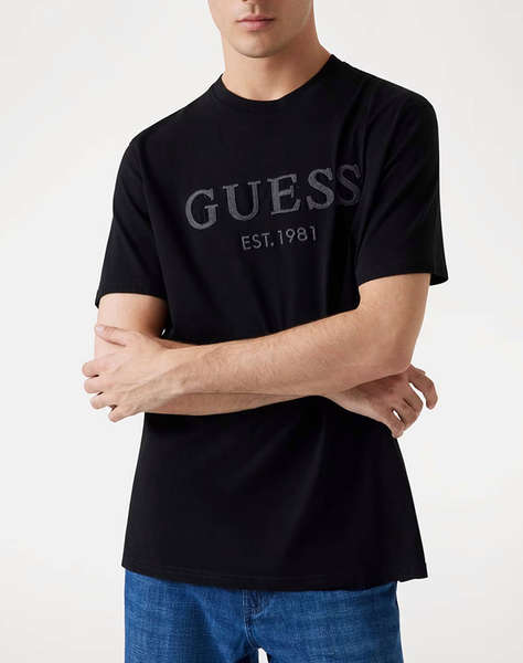 GUESS SS CN GUESS BOX LOGO TEE BLUZA DE BARBATI