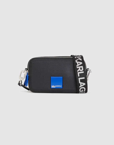KARL LAGERFELD JEANS KLJ BOX LOGO CAMERA BAG (Dimensiuni: 19 x 11 x 7cm.)
