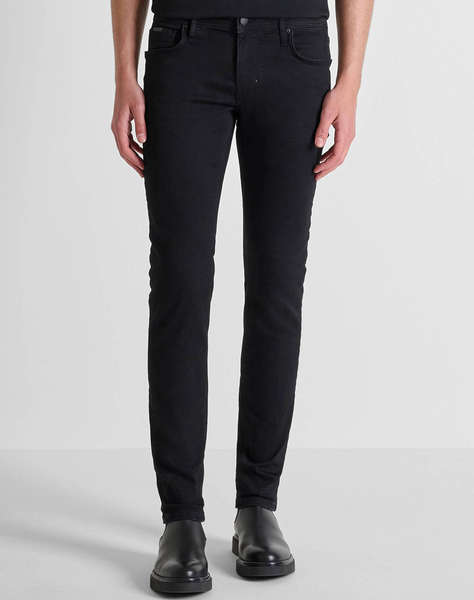 ANTONY MORATO MMDT00241FA7504111W01863 MIN OF 12 JEANS OZZY TAPERED FIT IN ICONIC BASIC BLACK STAY BLACK DENIM PANTALONI DE BARBATI