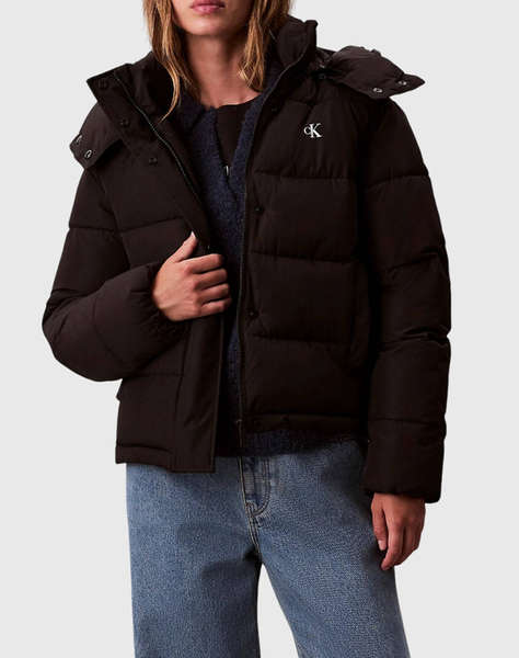 CALVIN KLEIN MATTE MONOLOGO MW SHORT PUFFER