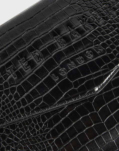 TED BAKER CROCEY Croc Effect Envelope Pouch (Dimensiuni: 25.5 x 19 x 3.5cm.)