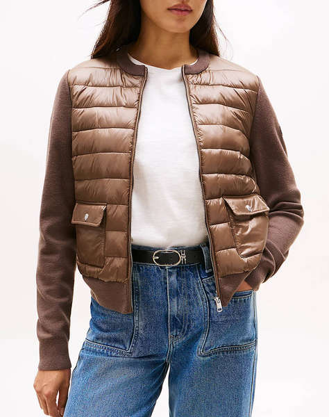 TOMMY HILFIGER UL PADDED REG KNIT MIX JACKET