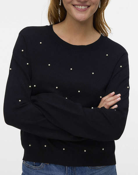VERO MODA VMGLORY PEARL LS O-NECK PULLOVER BOO