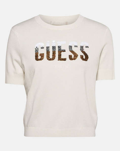 GUESS SS CN LAYLA BOXY LOGO SWTR BLUZA TRICOTATA DE DAMA