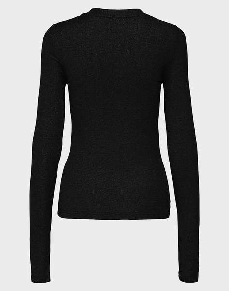 ONLY ONLLENA L/S O-NECK GLITTER RIB TOP JRS