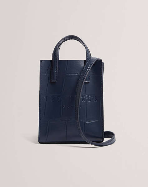 TED BAKER GATOCON Croc Effect Mini Icon Bag (Dimensiuni: 14 x 18 x 5cm.)
