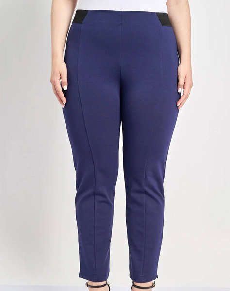 PARABITA Pantaloni elastici tip cigarette, cu cusatura