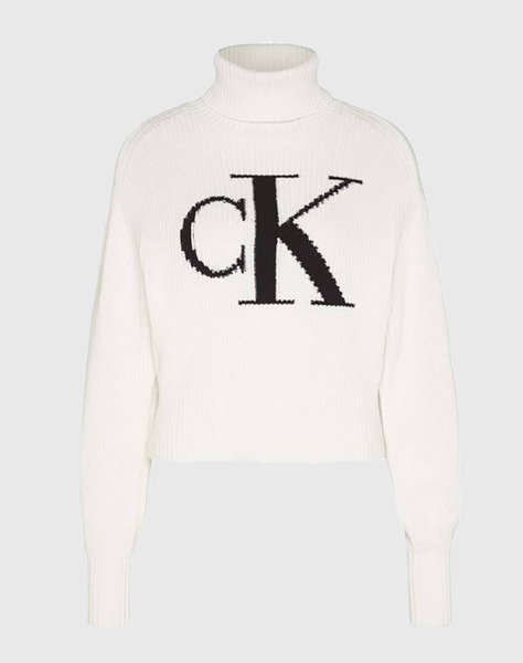 CALVIN KLEIN JEANS BLOWN UP CK LOOSE SWEATER CONTRA