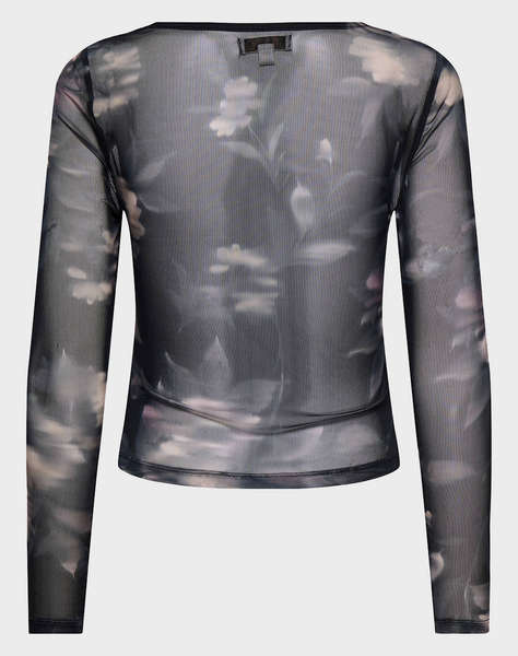 ONLY ONLKAYA LIFE LS RUCHING MESH TOP WVN