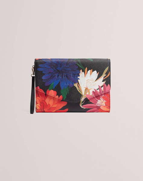 TED BAKER AMARSAY Printed Dahlia Icon Envelope Pouch (Dimensiuni: 26 x 18.5 x 3cm.)