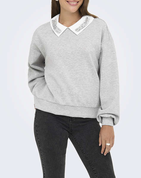 ONLY ONLWILLOW L/S O-NECK EMB. UB SWT