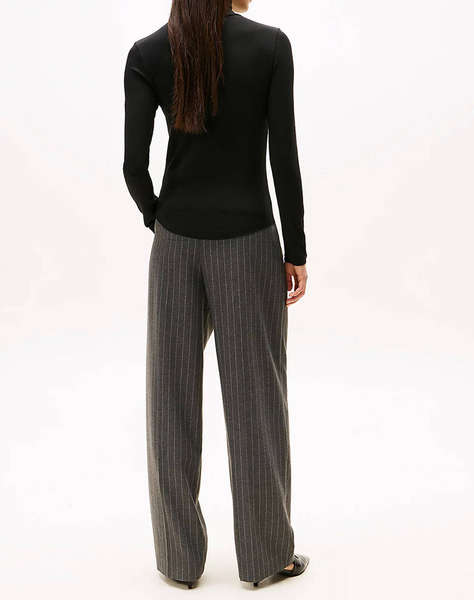 TOMMY HILFIGER SLIM 5X2 RIB ROLL-NK LS