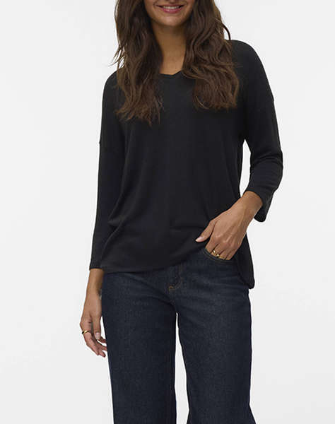 VERO MODA VMBRIANNA 3/4 V-NECK BLOUSE BOO