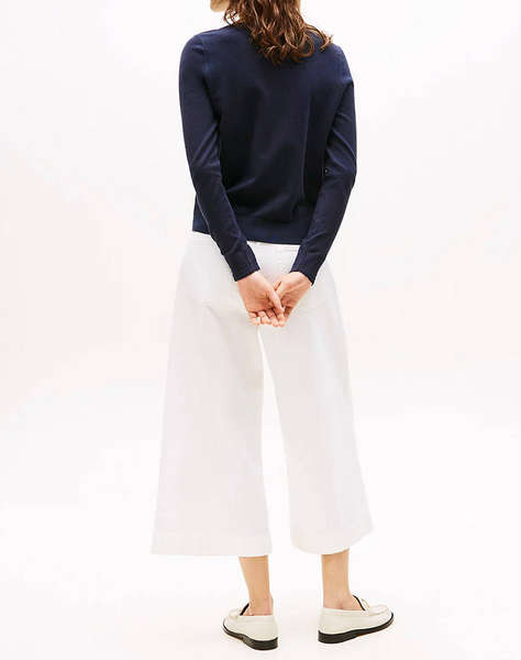 TOMMY HILFIGER CO JERSEY STITCH BOAT-NK SWEATER