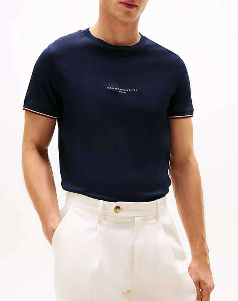 TOMMY HILFIGER TOMMY LOGO TIPPED TEE
