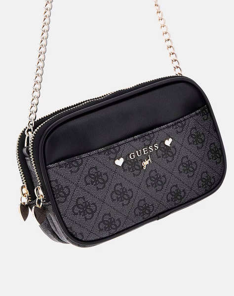 GUESS CROSSBODY CAMERA BAG GEANTA DE COPII GIRL (Dimensiuni: 5 x 11 x 17.5cm.)