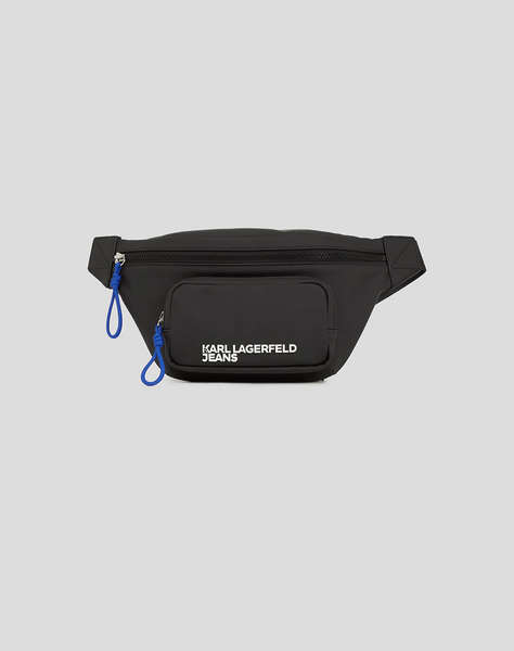 KARL LAGERFELD JEANS KLJ COATED PU BUMBAG (Dimensiuni; 18 x 16 x 8cm.)