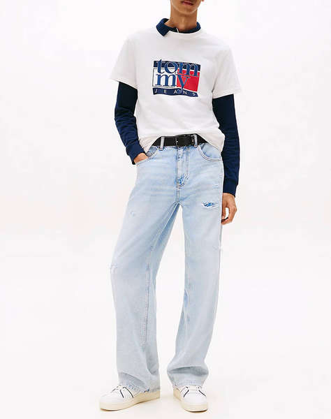 TOMMY JEANS TJM SLIM RWB FLAG TEE EXT