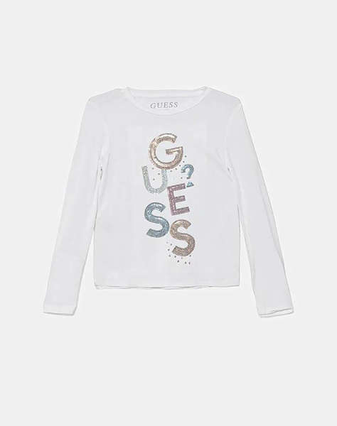 GUESS VISCOSE LS T-SHIRT BLUZA DE COPII GIRL