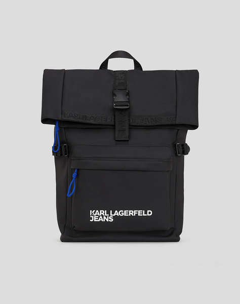 KARL LAGERFELD JEANS KLJ COATED PU BACKPACK (Dimensiuni; 30 x 50 x 12cm.)