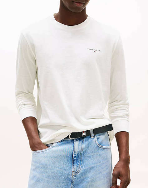 TOMMY JEANS TJM SLIM CHEST LINEAR LS TEE EXT