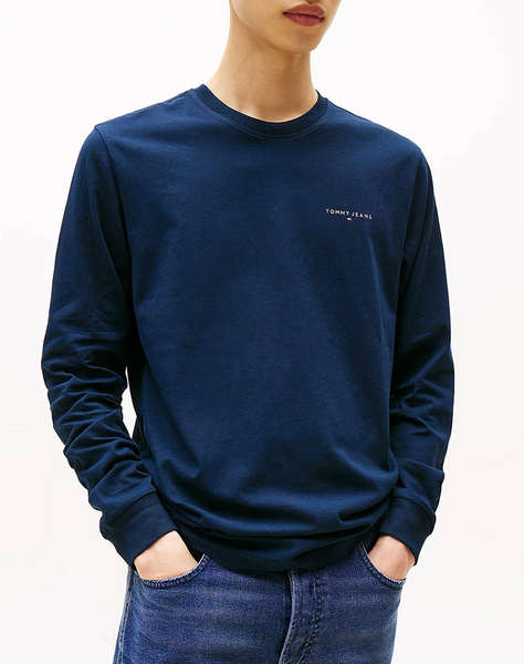 TOMMY JEANS TJM SLIM CHEST LINEAR LS TEE EXT