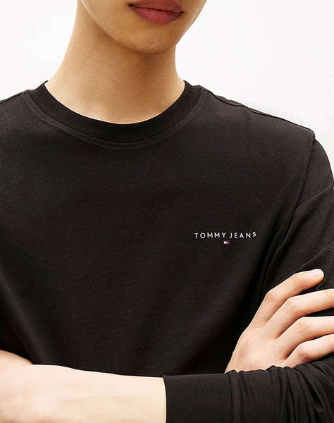 TOMMY JEANS TJM SLIM CHEST LINEAR LS TEE EXT