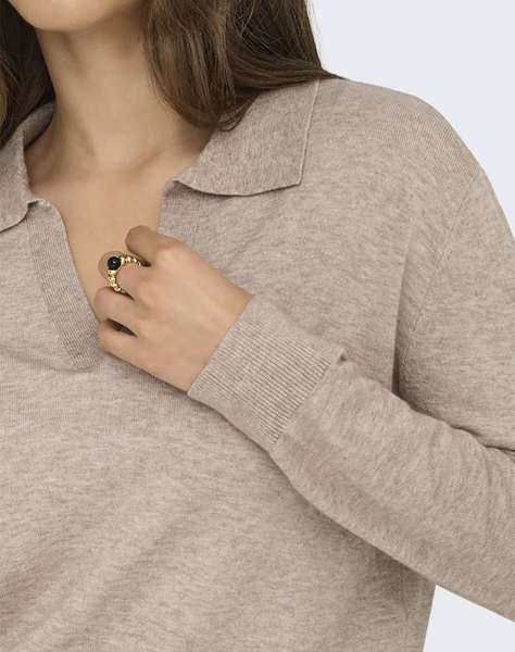 ONLY ONLIBI LIFE LS POLO PULLOVER KNT NCA