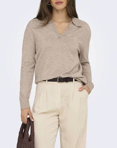 ONLY ONLIBI LIFE LS POLO PULLOVER KNT NCA