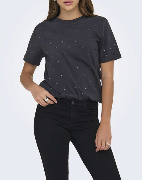ONLY ONLMONJA S/S STUDS TEE JRS