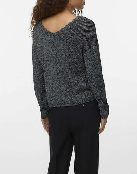 VERO MODA VMNEWLEX SHINE DOUBLE LS V-NECK PULL.