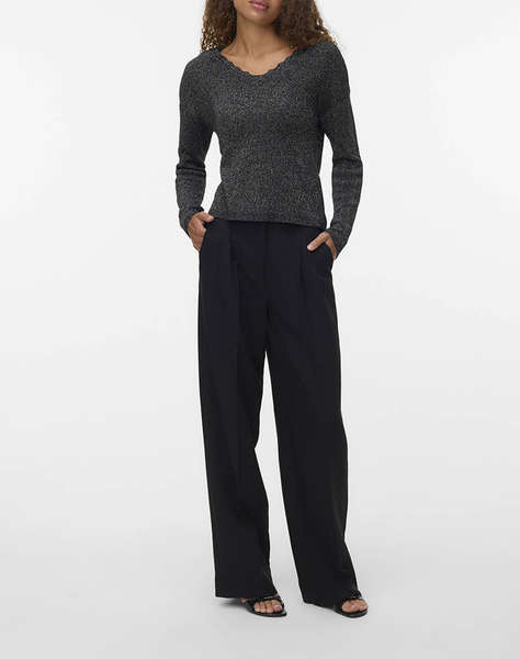 VERO MODA VMNEWLEX SHINE DOUBLE LS V-NECK PULL.
