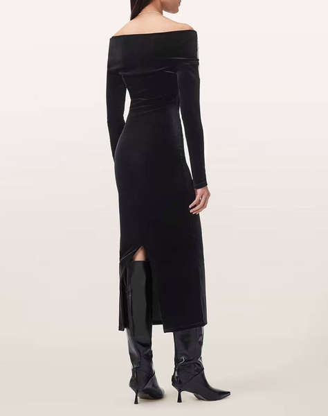 ALL SAINTS DELTA VELVET DRESS